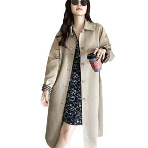 Plaid Patchwork Loose And Versatile Drape Coat