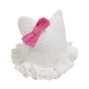 Fashionable Colorful Ruffled Knit Hat