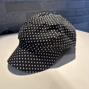 Dot Pattern Bow Tie Strap High-profile Appearance Level Sun Protection Baseball Cap