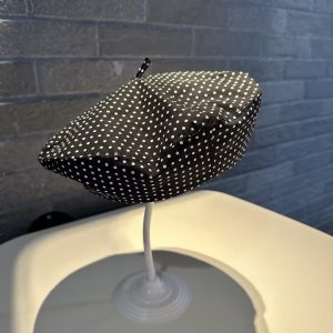 Dot Pattern Bow Tie Strap High-profile Appearance Level Sun Protection Baseball Cap