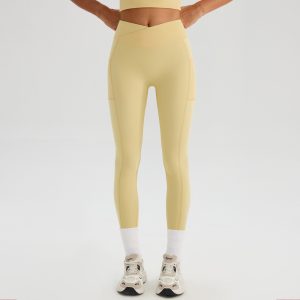 Summer High-Waisted Cross-Over Yoga Pants