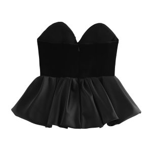Versatile Sexy Velvet Tube Top With No Sleeves
