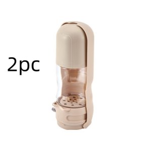 New Pet Outdoor Tableware Folding Portable Dog Drinking Cup Split-type Dog Food Integrated Water Fountain Pet Products