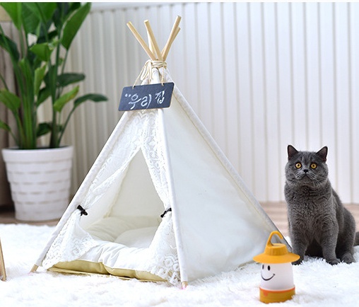 Small spotted tent cat kennel tent - الصورة 7