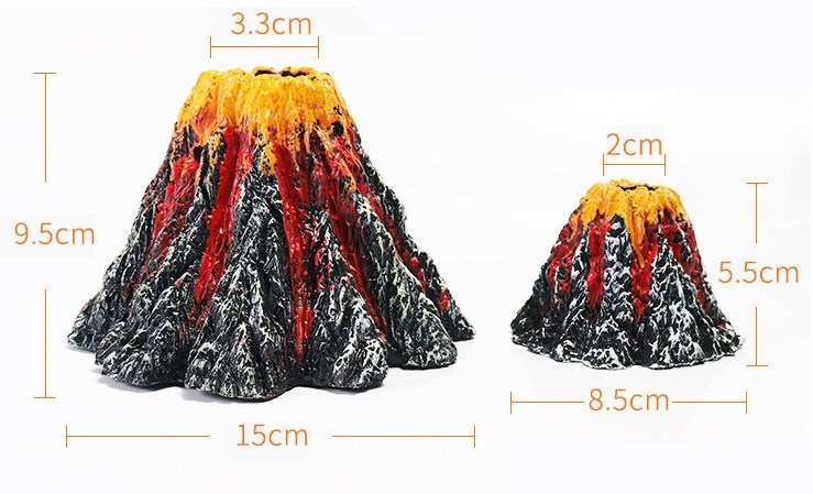 Fish Tank Creative Ornament Volcano Package - Image 5