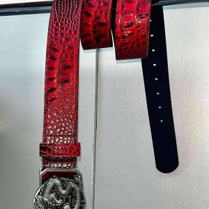 Dragon Year Black And Red Coiled Dragon Subculture Belt