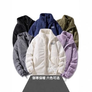 New Winter American-style Corduroy Cotton Coat With A Premium High-end Feel