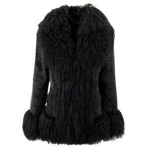 Thickened Wool Jacket With A Suede-like Finish