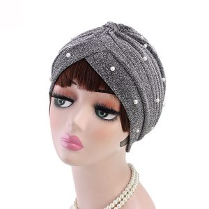 Babys-breath Pearl Womens Headscarf Cap