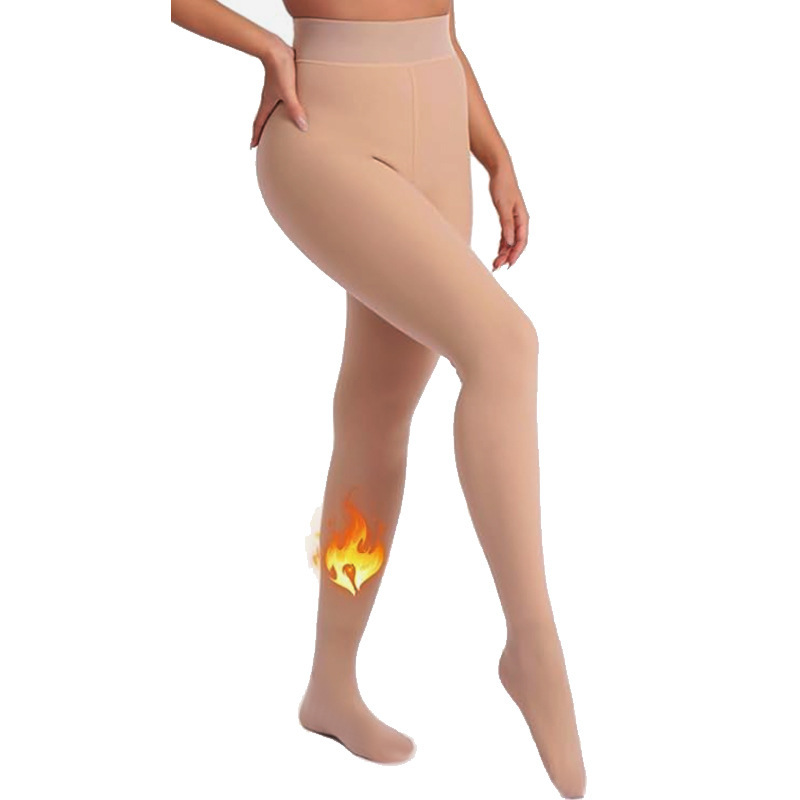 Black Sheer Wash Soft One-piece Pants For Women With Extra Thickness - Image 6