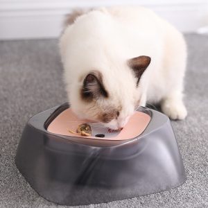 Pet Dog Bowl Floating Not Wetting Mouth Cat Bowl No Spill Drinking Water Feeder