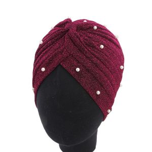Babys-breath Pearl Womens Headscarf Cap