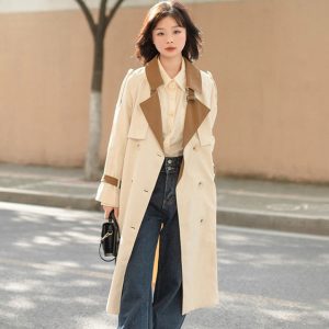 Retro Petite Below-the-knee British-style Drapey Midi Coat
