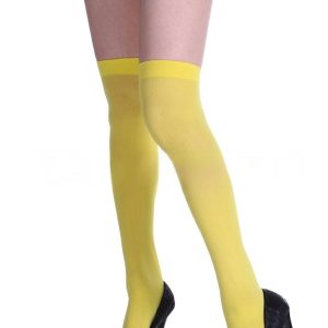 Solid-color Thigh-high Stockings For Halloween Party Costumes And Props