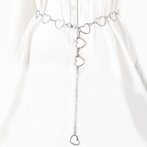 Retro Metal Hollow Waist Chain For Women, Versatile And Stylish