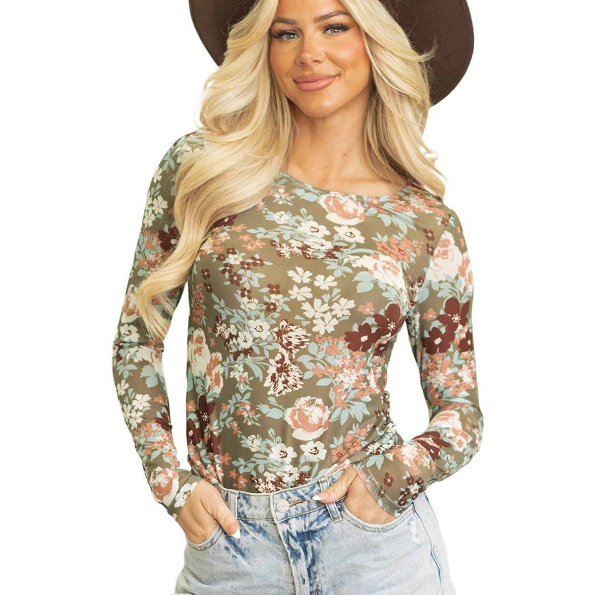 New Autumn Womens Crew-Neck Pullover Base Layer Top - Image 5