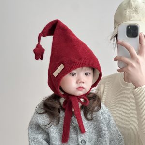 Cute Korean-style Thickened Wool Hat For Babies And Toddlers In Winter