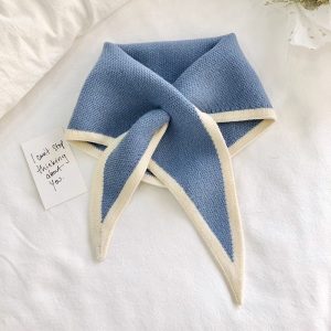 Womens Sweet Mini Triangle Neck Warmer For Winter Cozy Neck ScarfNeckerchief
