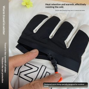 Winter Warm Ski Gloves For Men With Touchscreen Cold-proof And Windproof