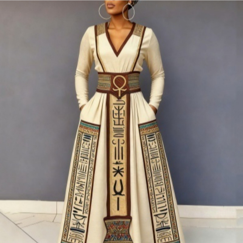 Stylish And Elegant Maxi Dress With A Flared Hem For Women