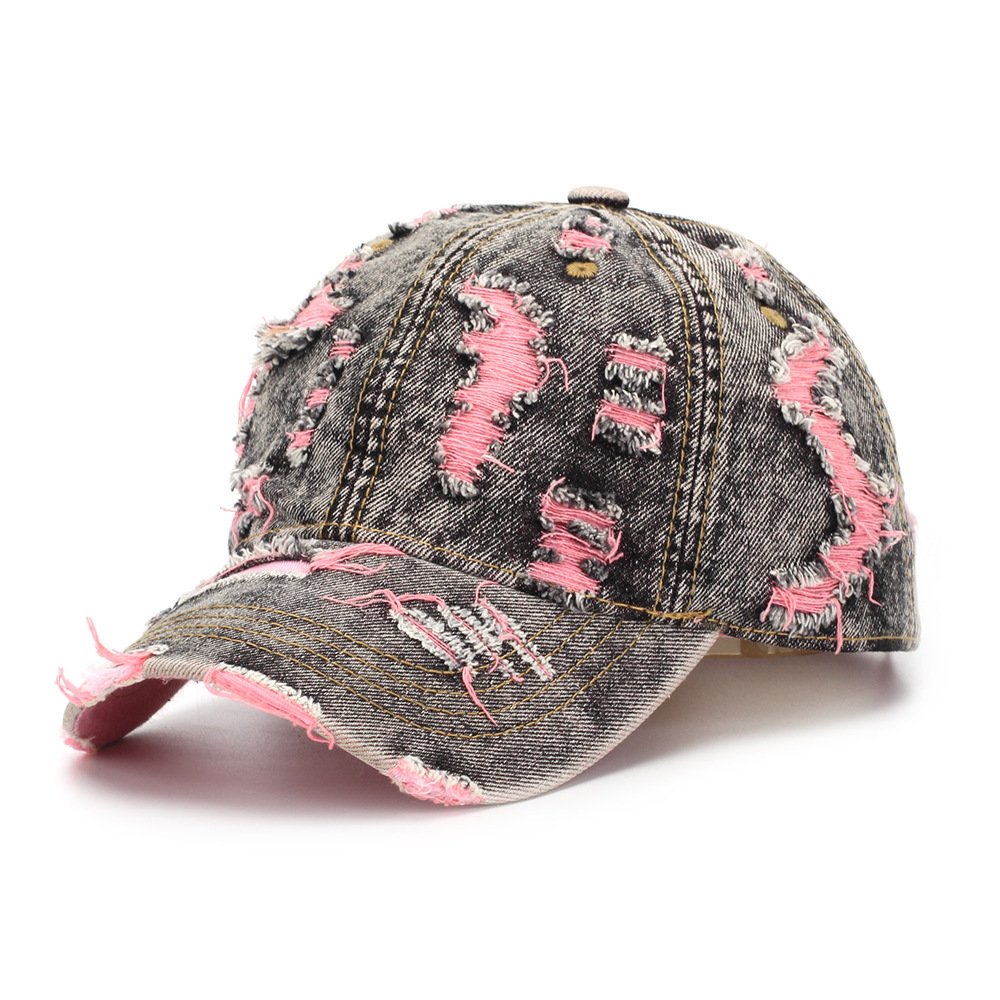 Ripped-line Letter Sun Hat Casual And Versatile - Image 8