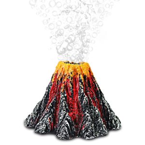 Fish Tank Creative Ornament Volcano Package
