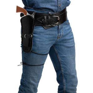 Medieval Retro Halloween Western Cowboy Waist Cinch Belt Double-gun Holster Cosplay Costume Accessory