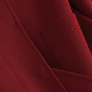 New Chinese-style Red Oversized Double-faced Wool Coat