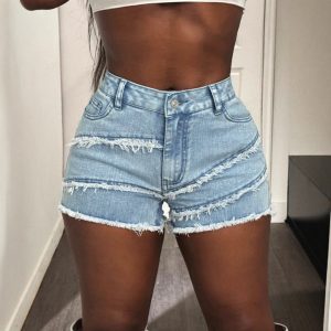 Sexy Casual Denim Shorts For Women In Europe And America