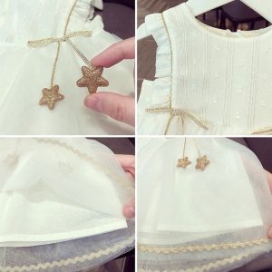 Baby Gauze Dress Summer Western Style Tulle Tutu Mesh Year-old Princess Dress