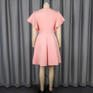 Summer New Fashion Elegant Embroidery Slim Fit Elegant Party Dress