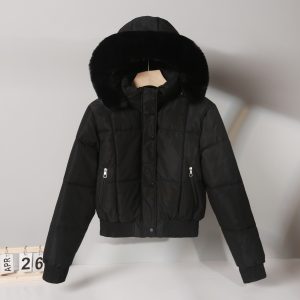 Short Cotton-padded Parka In Hong Kong And Korean Styles For Winter