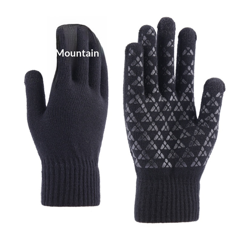 Knitted Winter Warm Touchscreen Gloves Made Of Wool - الصورة 3