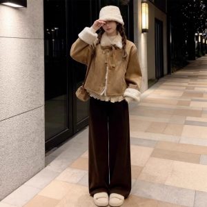 Thickened Lambswool Short Cotton Coat