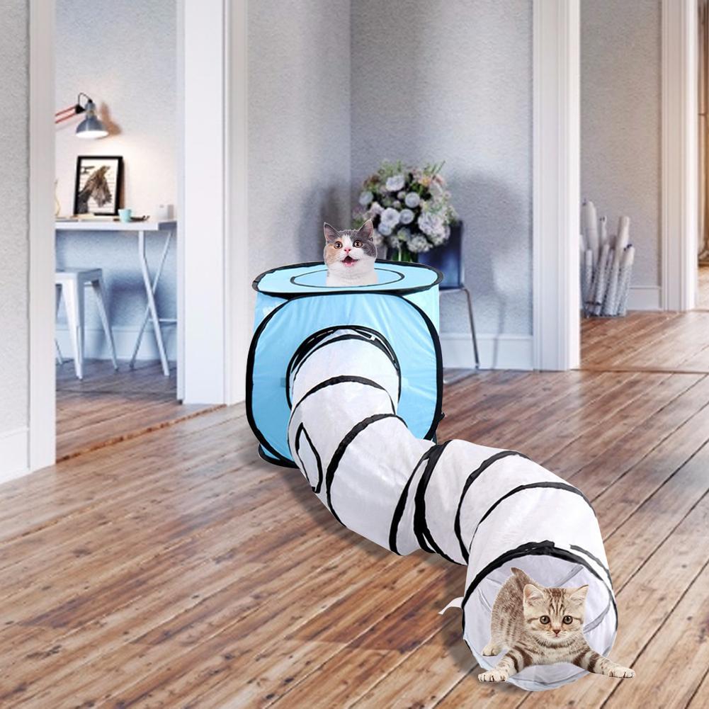 Tent S-Shaped Cat Foldable Playing Tunnel Toy - Image 4