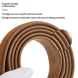 Wear-resistant Scratch-proof Pin-buckle Belt A Vintage Suede Casual And Business Waistband For Trousers