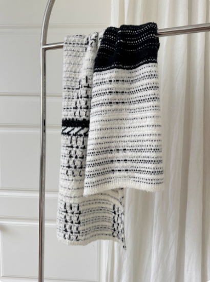 New Winter Warm Striped Scarf - الصورة 10