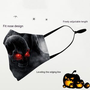 Milk Silk Double-layer Halloween Digital Printing Mask