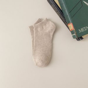 Fleece-lined Thickened Low-cut Socks For Warmth
