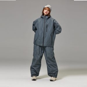 Unisex Windproof And Waterproof Loose-fitting Fashionable Ski Suit Set