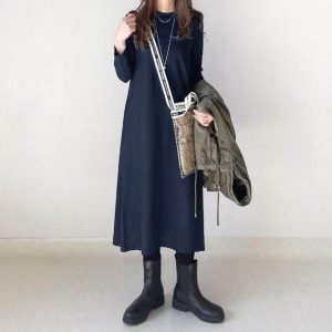 Women's Slim Fit Long Sleeve Dress