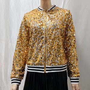Womens Western-style Top With A Zipper Jacket