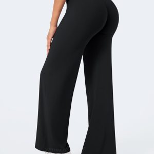 New High-waisted Slim-fit Wide-leg Butt-lifting Pants