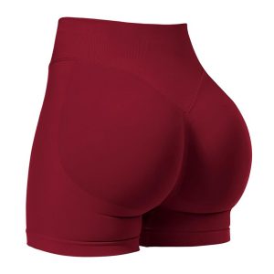 Seamless Three-panel Outerwear Sports Shorts For A Peachy Butt