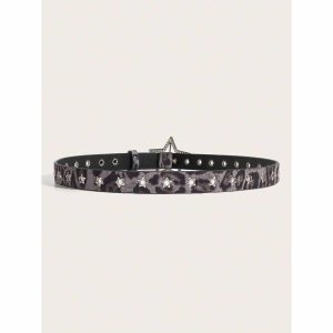 Creative Women's Star Rivet Metal Eyelet PU Belt