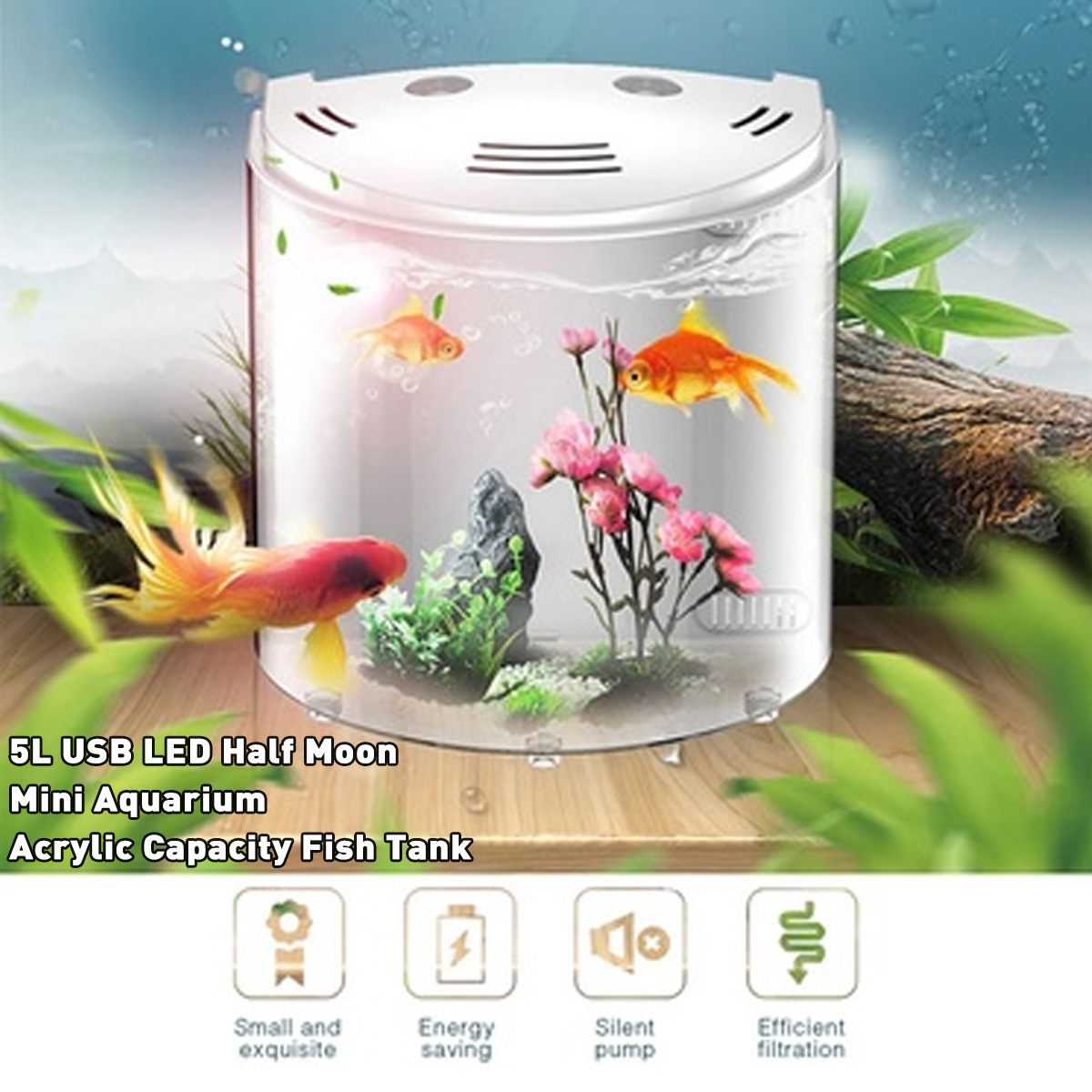 Ecological acrylic fish tank - الصورة 4