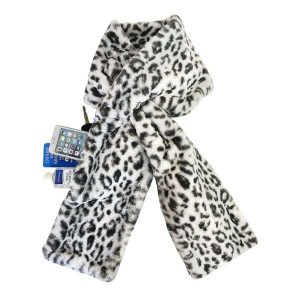 Ultra-Soft Faux Fur Pull-Through Scarf With Hidden Zipper Pocket