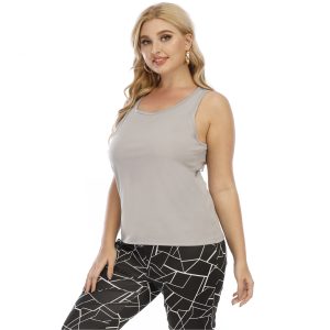 Hollow-out Burnt Flower Casual Simple Women's Vest T-shirt