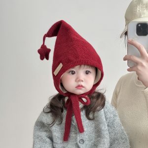Cute Korean-style Thickened Wool Hat For Babies And Toddlers In Winter