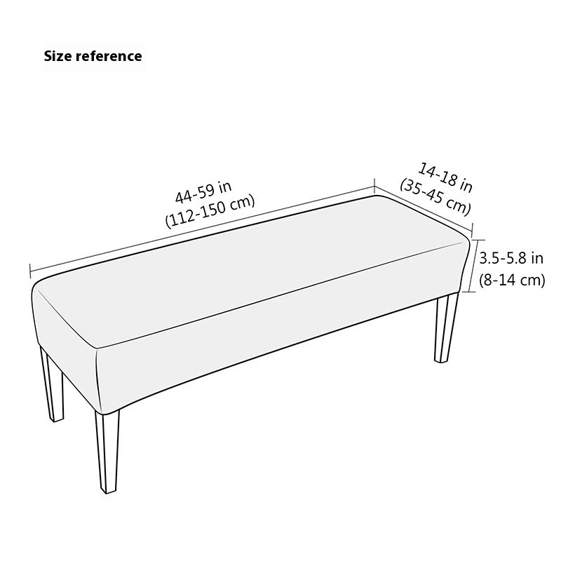 Household Corn Flannel Stretch Length Chair Cover - Image 4